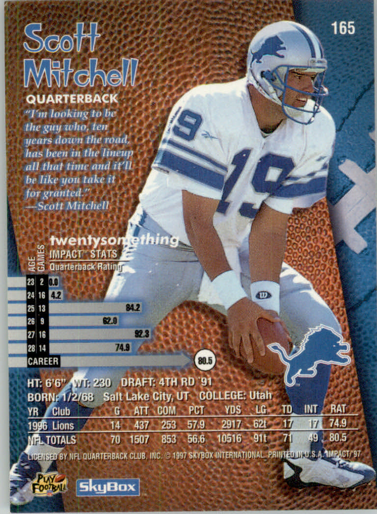 1997 Skybox Impact Football "Main Set" Base Cards - Picture 324 of 480