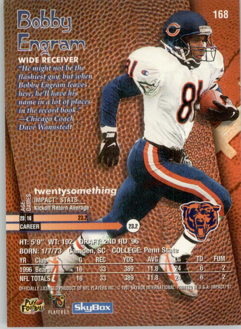 1997 Skybox Impact Football "Main Set" Base Cards - Picture 330 of 480
