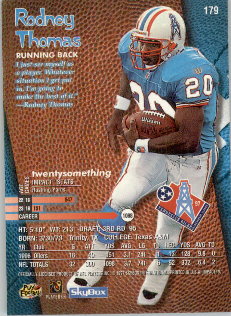 1997 Skybox Impact Football "Main Set" Base Cards - Picture 352 of 480