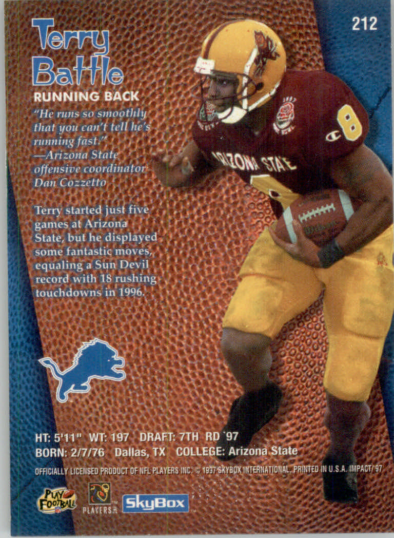 1997 Skybox Impact Football "Main Set" Base Cards - Picture 416 of 480