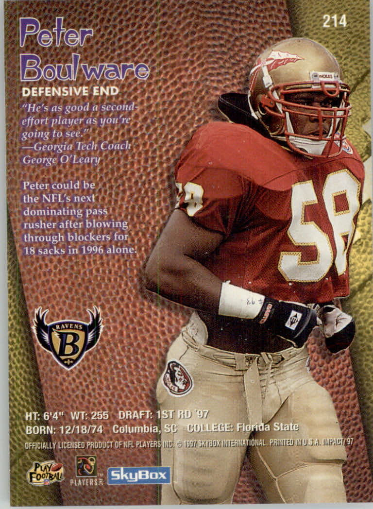 1997 Skybox Impact Football "Main Set" Base Cards - Picture 420 of 480