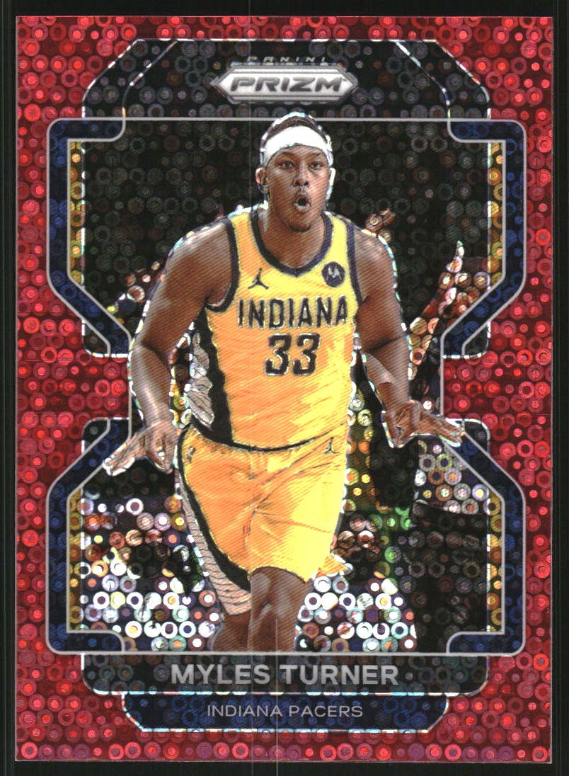 2021-22 Panini Prizm Prizms Orange #175 Myles Turner on Fanatics