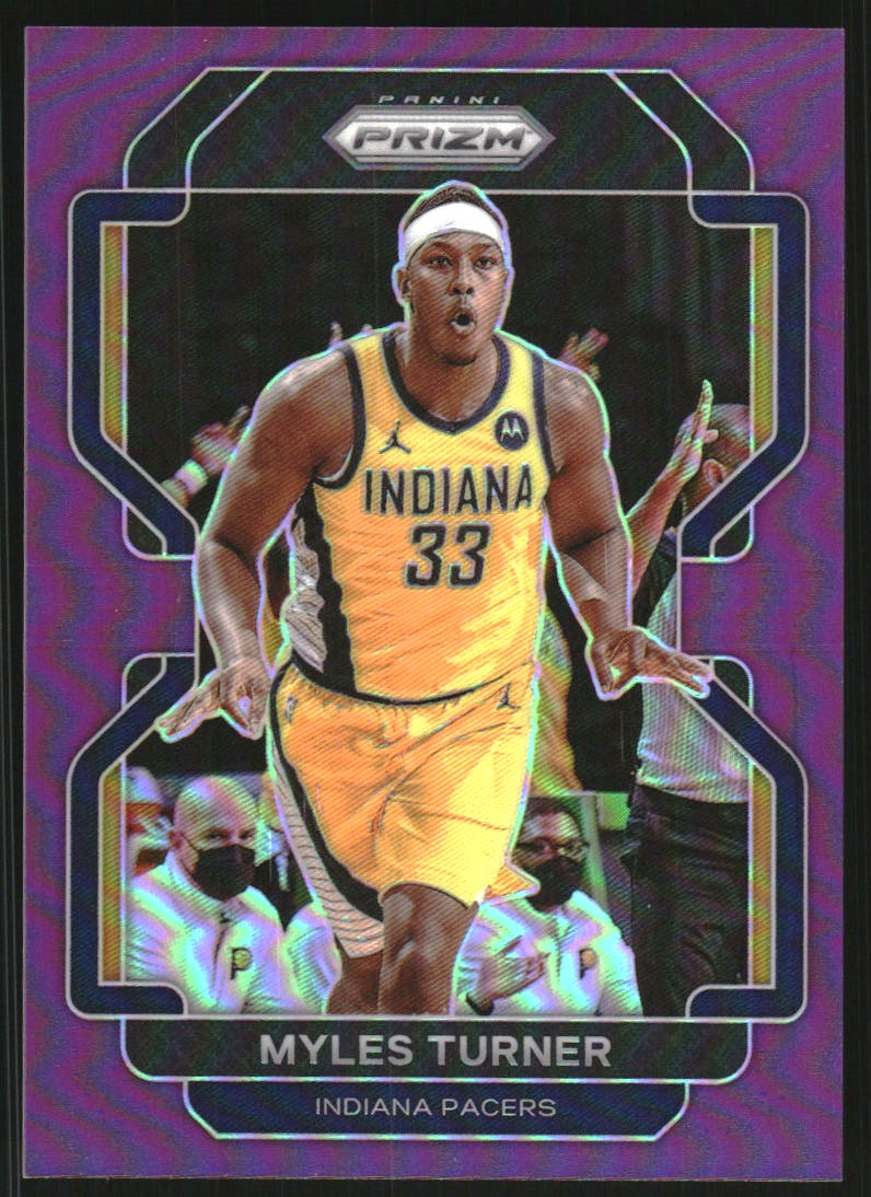 2021-22 Panini Prizm Prizms Orange #175 Myles Turner on Fanatics