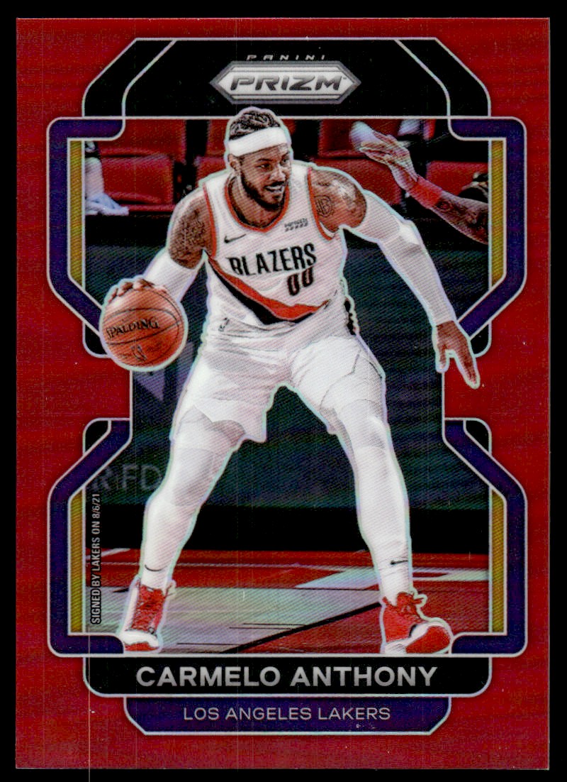2021-22 Panini Prizm Prizms Red #11 Carmelo Anthony