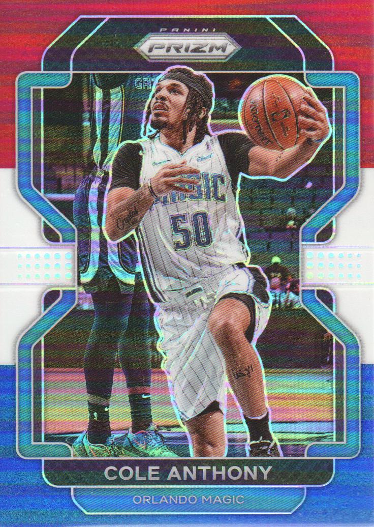 2021-22 Panini Prizm Basketball Red White Blue #121 Cole