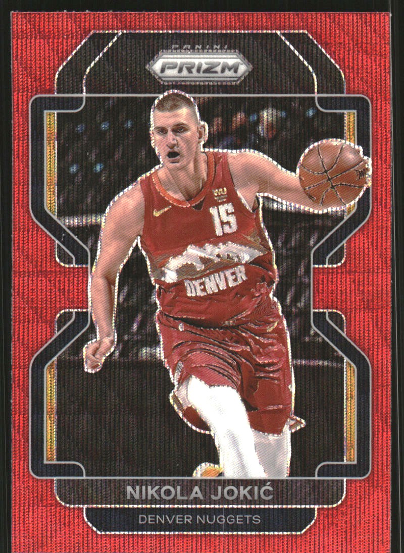 2021-22 Panini Prizm Prizms Ruby Wave #32 Nikola Jokic - NM-MT