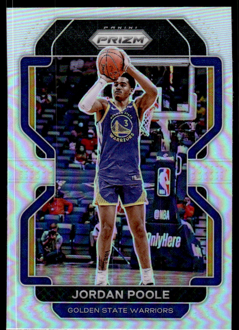 2021-22 Panini Prizm Prizms Silver #222 Jordan Poole