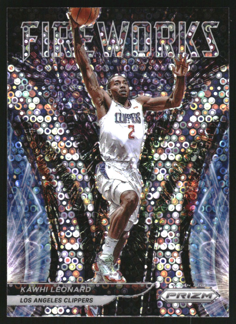 2021-22 Panini Prizm Fireworks Fast Break #7 Kawhi Leonard
