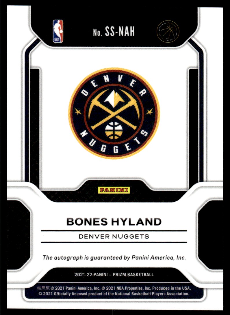 2021-22 Panini Prizm Sensational Signatures #76 Bones Hyland