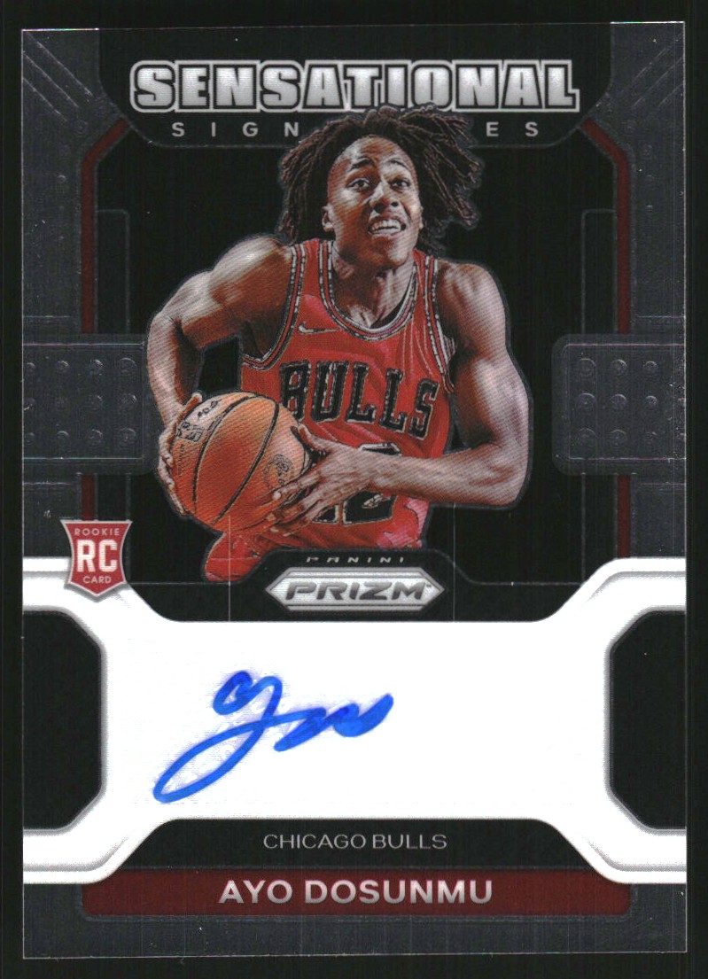 2021-22 Panini Prizm Sensational Signatures #83 Ayo Dosunmu