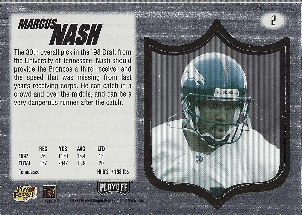 1998 Absolute Hobby Silver #2 Marcus Nash back image