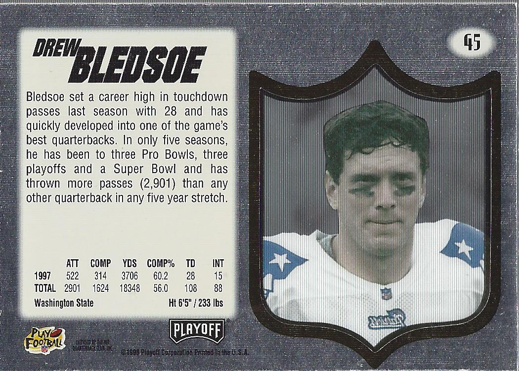 1998 Absolute Hobby Silver #45 Drew Bledsoe back image