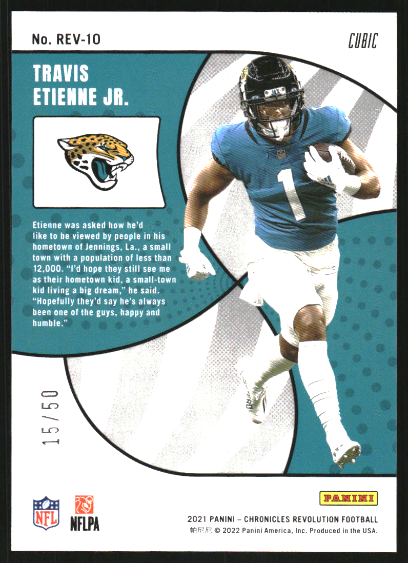 2021 Panini Chronicles Revolution Cubic #10 Travis Etienne Jr.