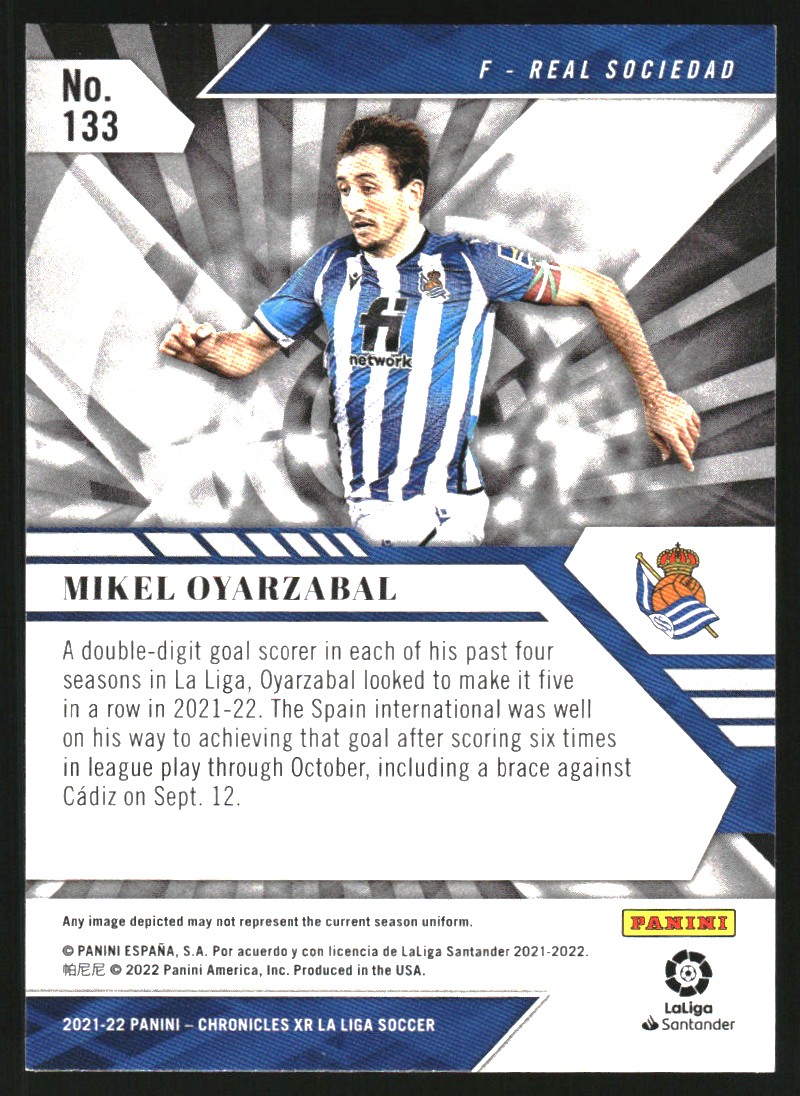 2021-22 Panini Chronicles La Liga #133 Mikel Oyarzabal/XR