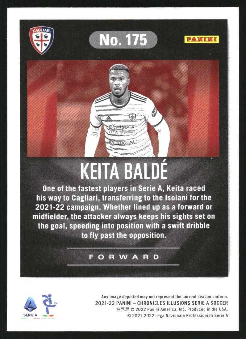 2021-22 Panini Chronicles Serie A #175 Keita Balde/Illusions