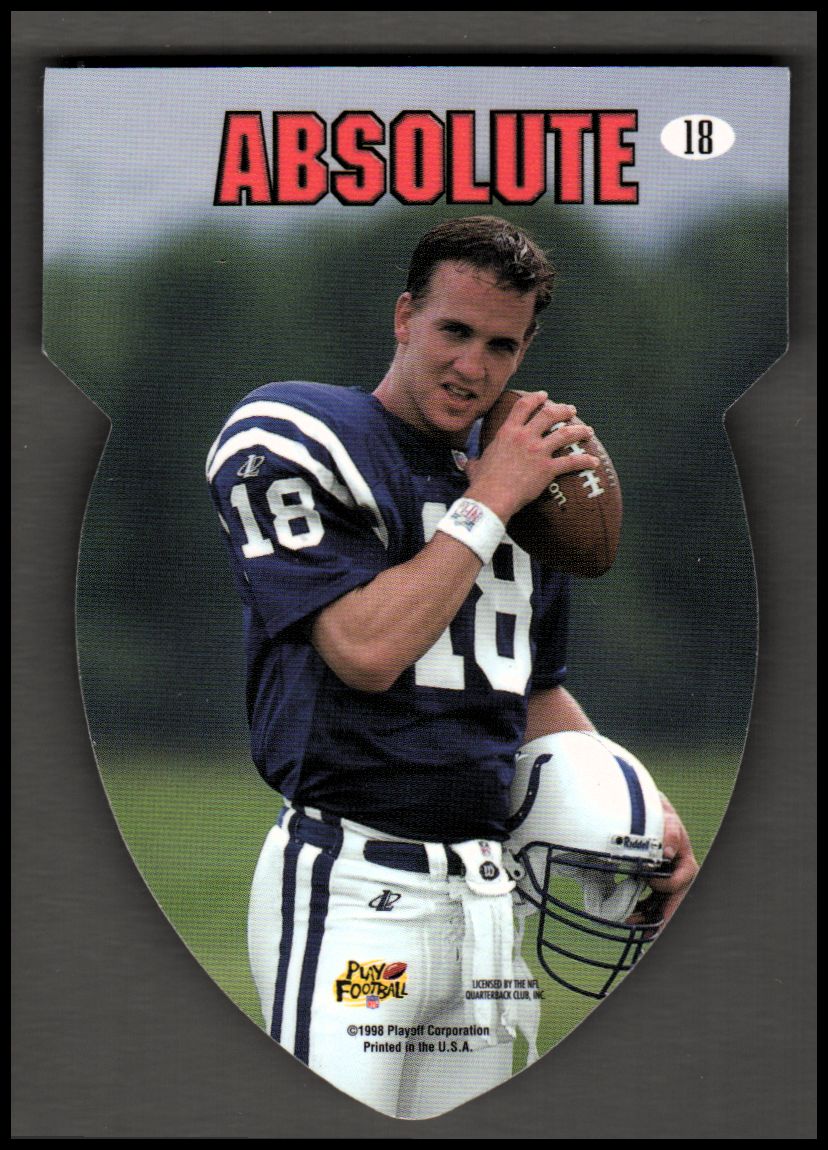 1998 Absolute Shields #18 Peyton Manning back image