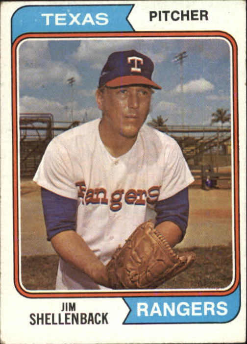 1974 Topps #657 Jim Shellenback Texas Rangers EX  D14672