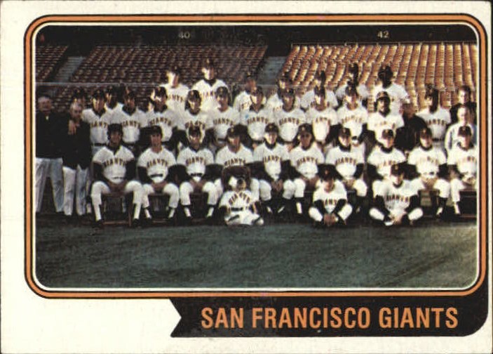 1974 Topps #281 San Fransisco Giants Team San Fransisco Giants EX-MT D14958