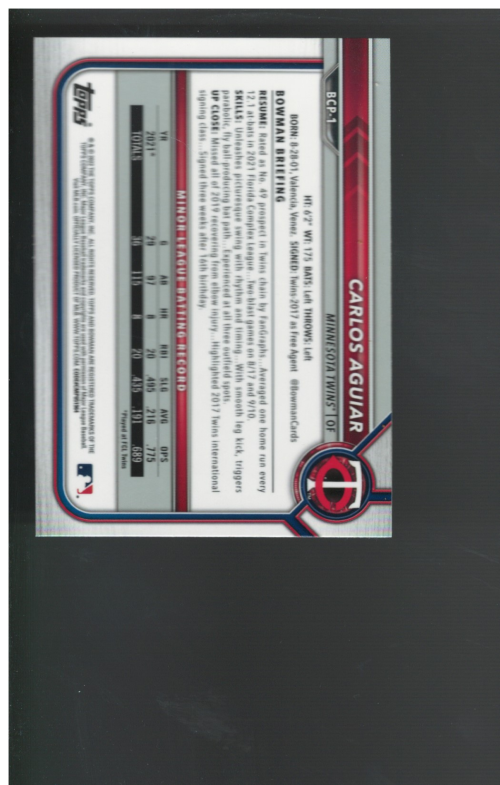 B3183- 2022 Bowman Chrome Sapphire Prospects Karten -du Pick- 15 + Gratis US - Bild 3 von 3