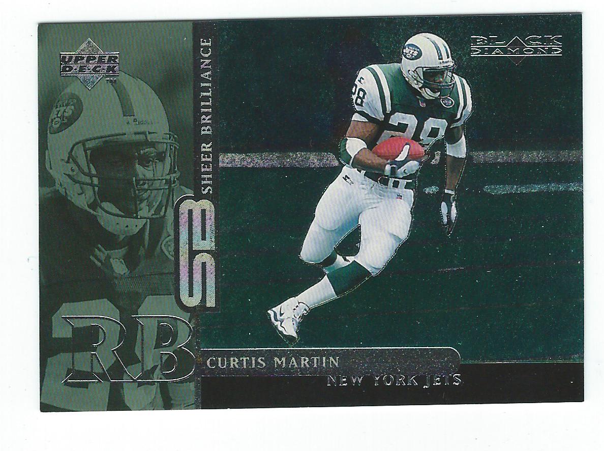1998 Black Diamond Rookies Sheer Brilliance #B17 Curtis Martin/2800