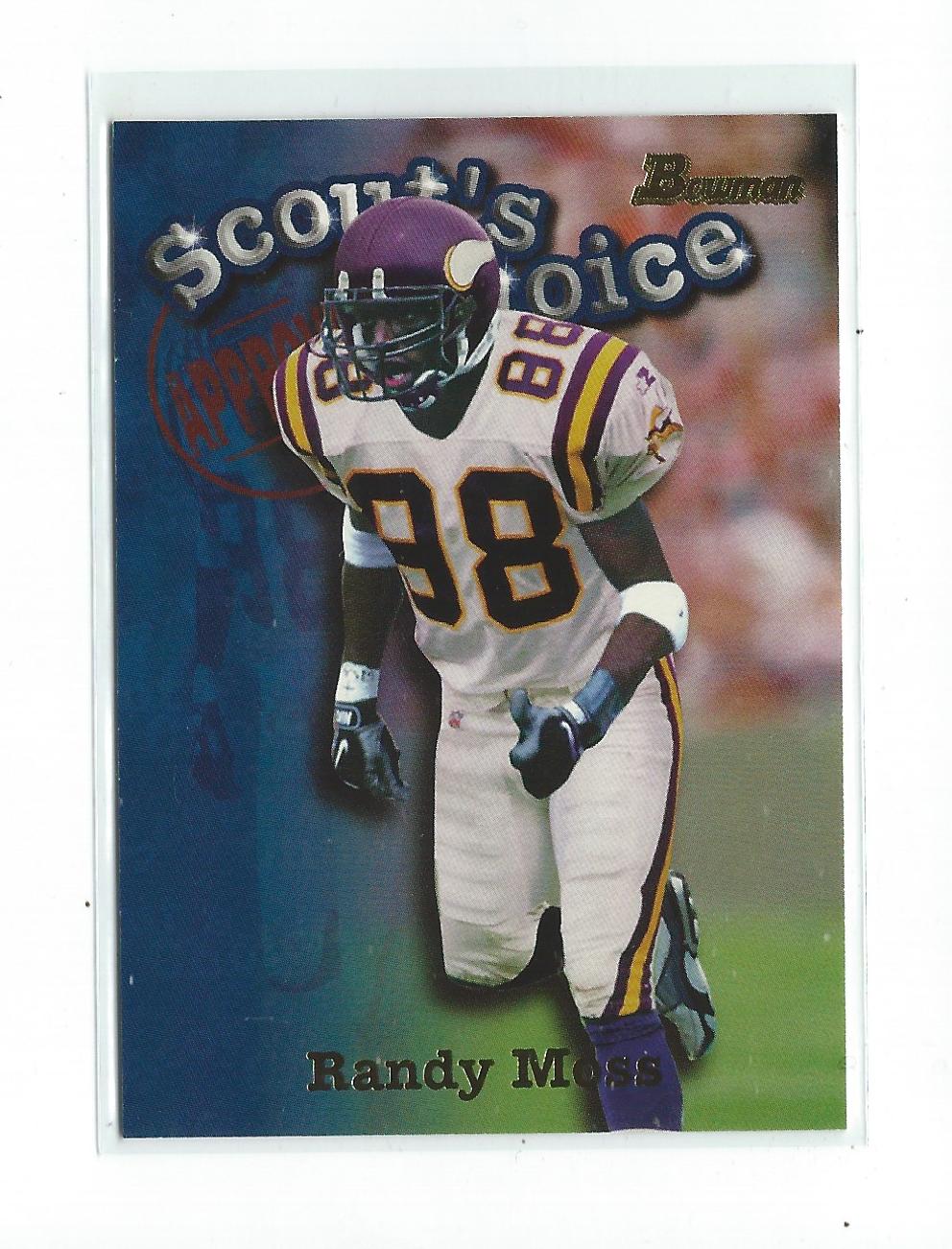 1998 Bowman Scout's Choice #SC12 Randy Moss