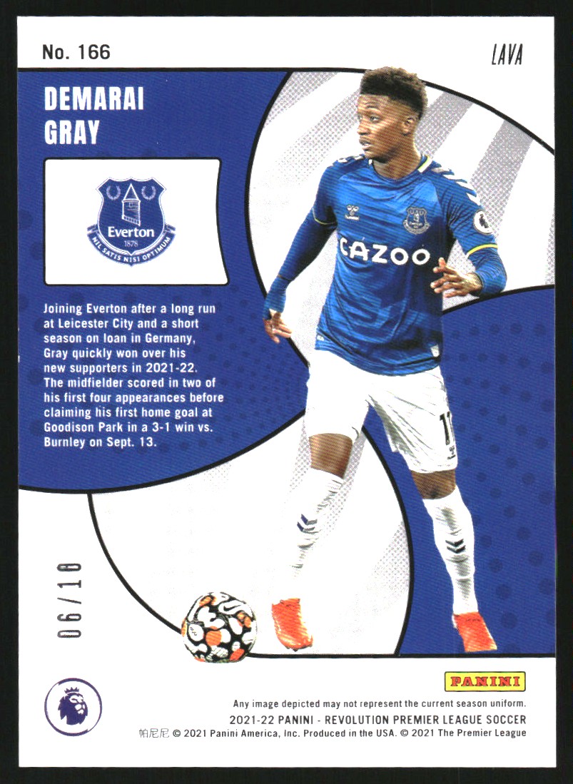 2021-22 Panini Revolution Lava #166 Demarai Gray