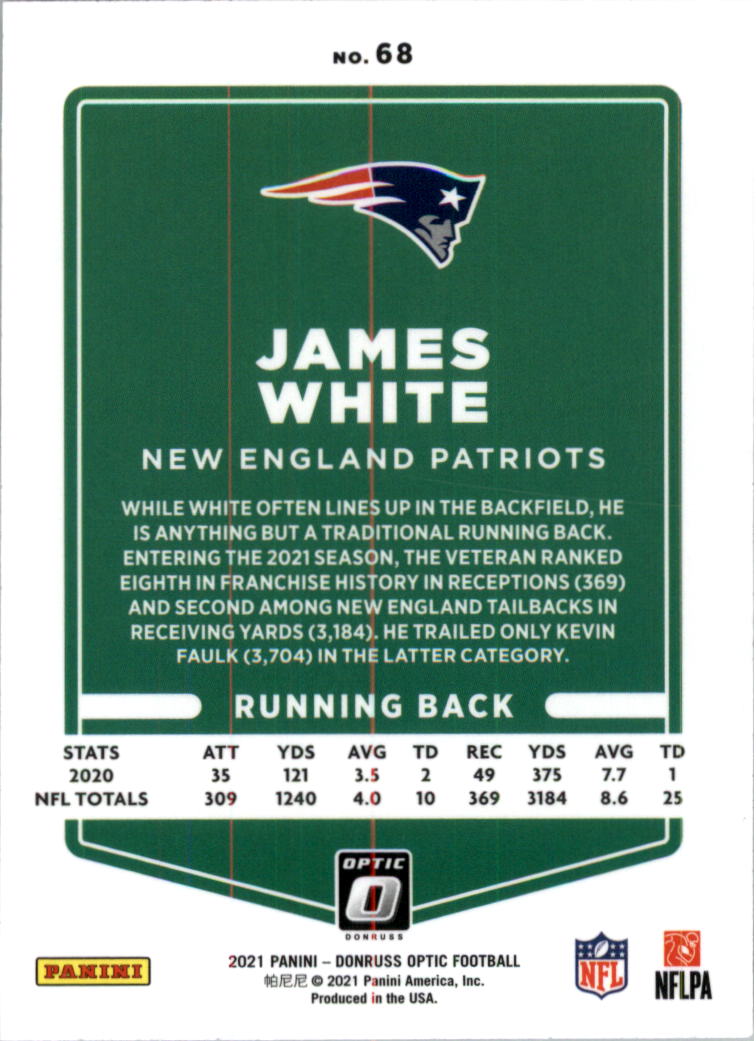 2021 Donruss Optic Football Card Pick (Base) 1-100