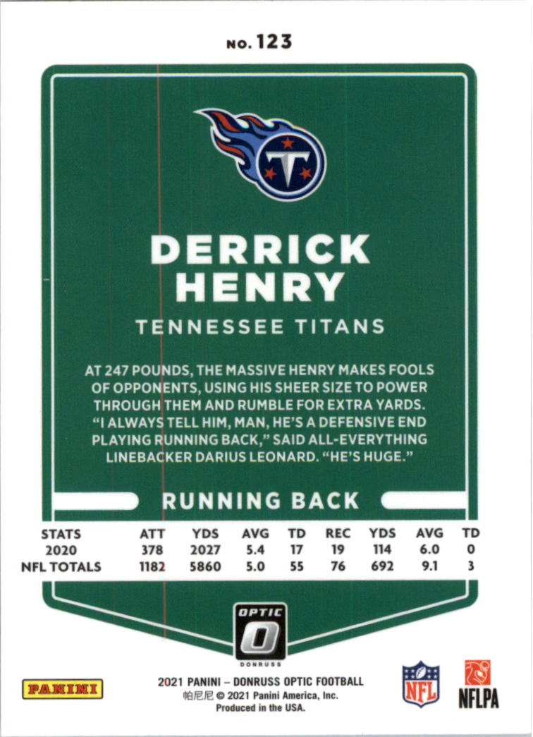 2021 Donruss Optic Football Card Pick (Base) 101-300