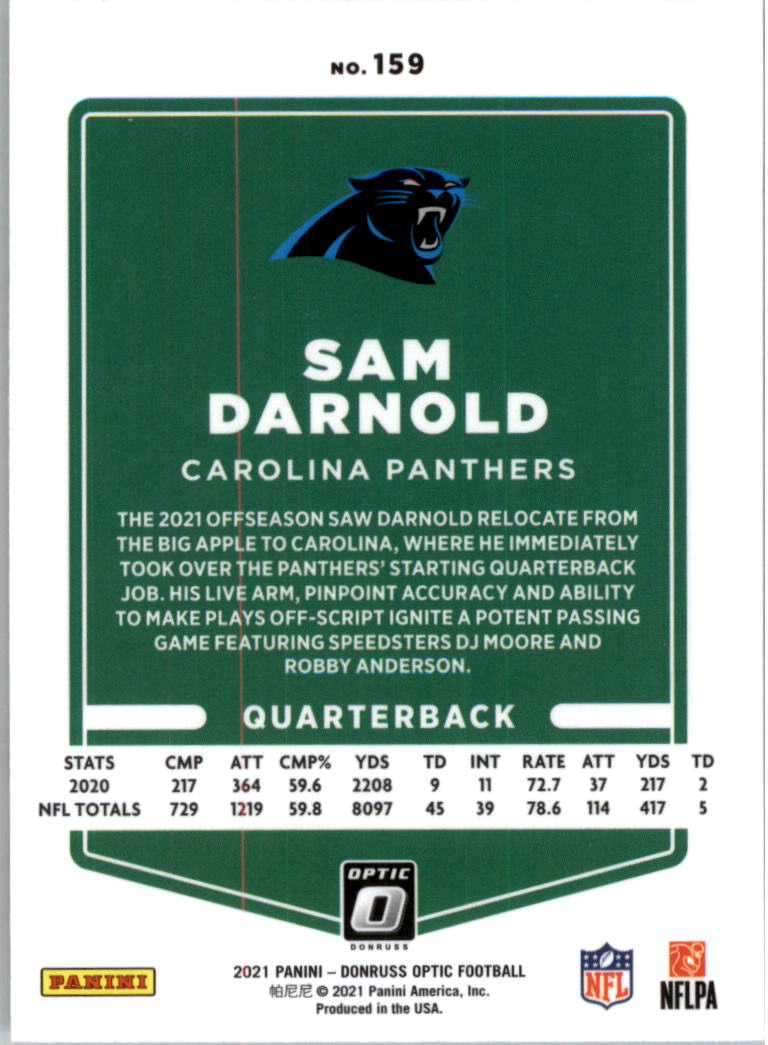 2021 Donruss Optic Football Card Pick (Base) 101-300