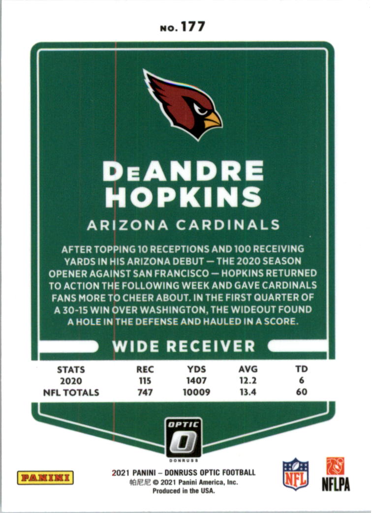 2021 Donruss Optic Football Card Pick (Base) 101-300