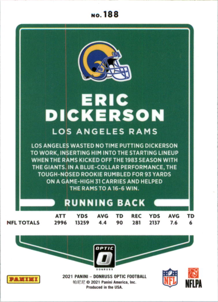 2021 Donruss Optic Football Card Pick (Base) 101-300