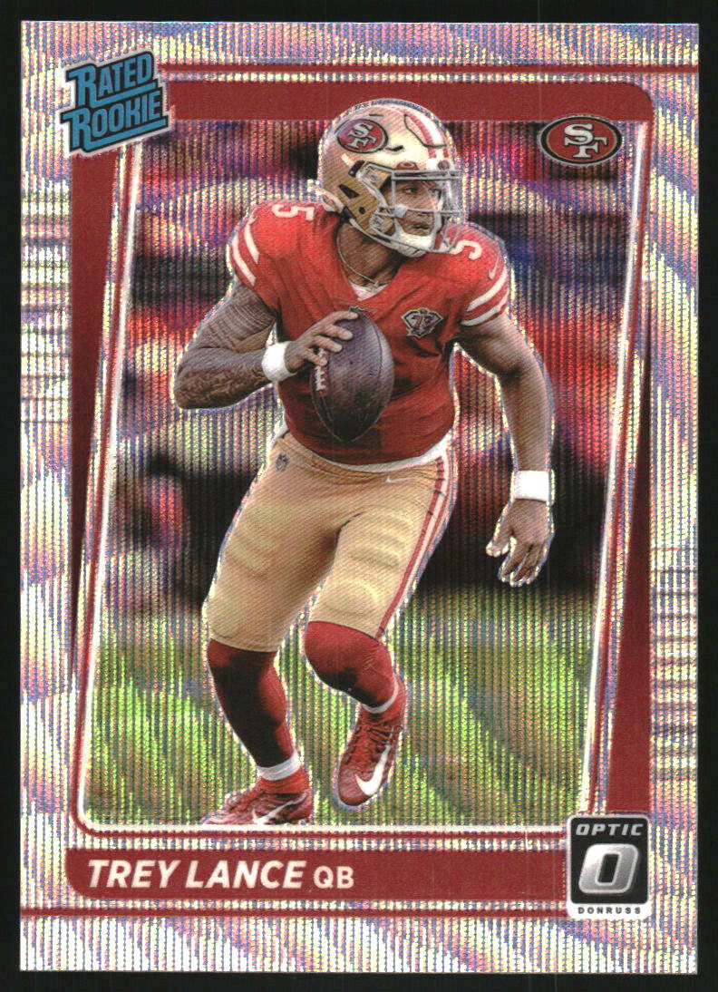 2021 Donruss Optic Wave #203 Trey Lance RR /299