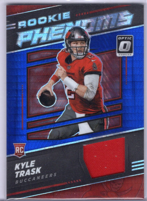 2021 Donruss Optic Rookie Phenoms Jerseys Blue Hyper 9 Kyle Trask