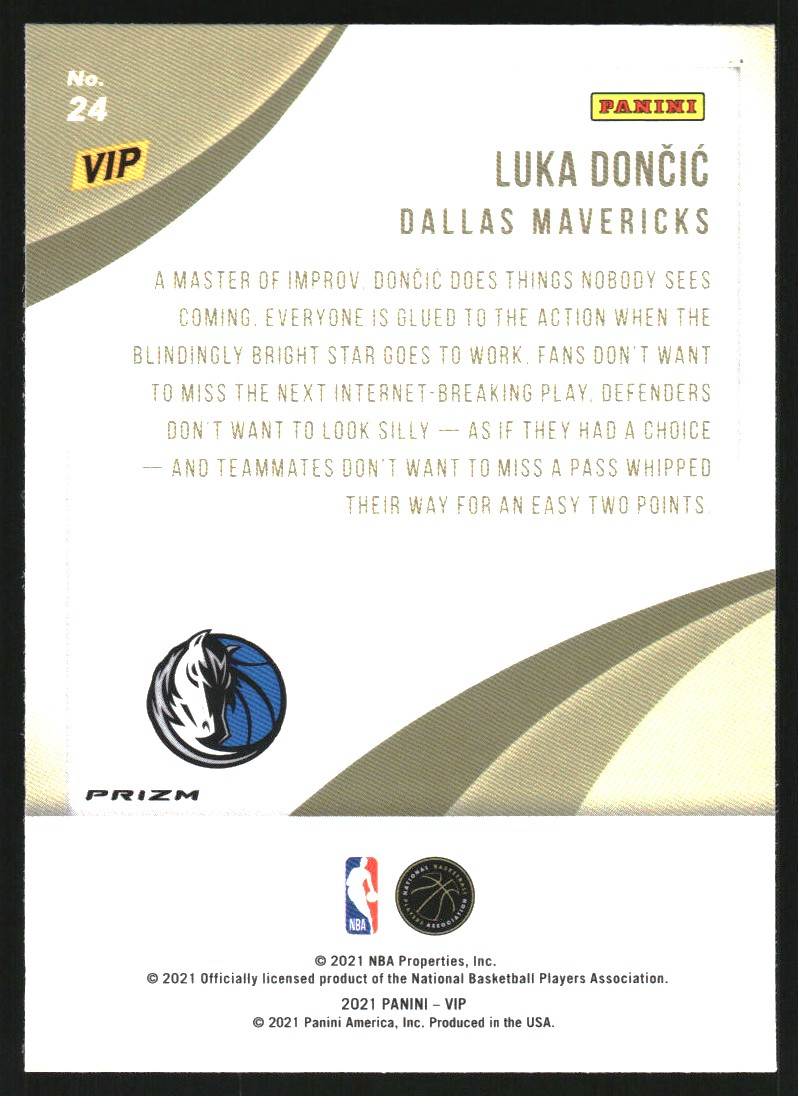 2022 Panini National Convention VIP Prizm #24 Luka Doncic