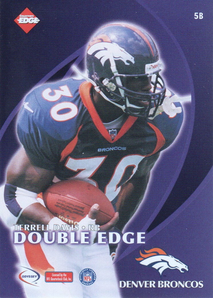 1998 Collector's Edge Odyssey Double Edge #5B Terrell Davis/Curtis Enis F back image