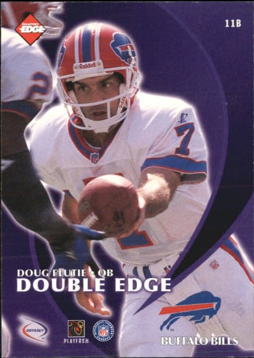 1998 Collector's Edge Odyssey Double Edge #11B Doug Flutie/Glenn Foley F back image