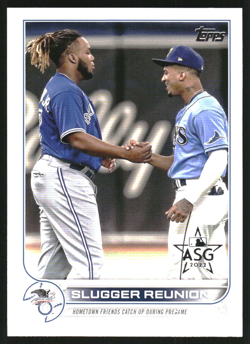 2022 Topps Factory Set All-Star Game #329 Slugger Reunion/Wander Franco/Vladimir Guerrero Jr.