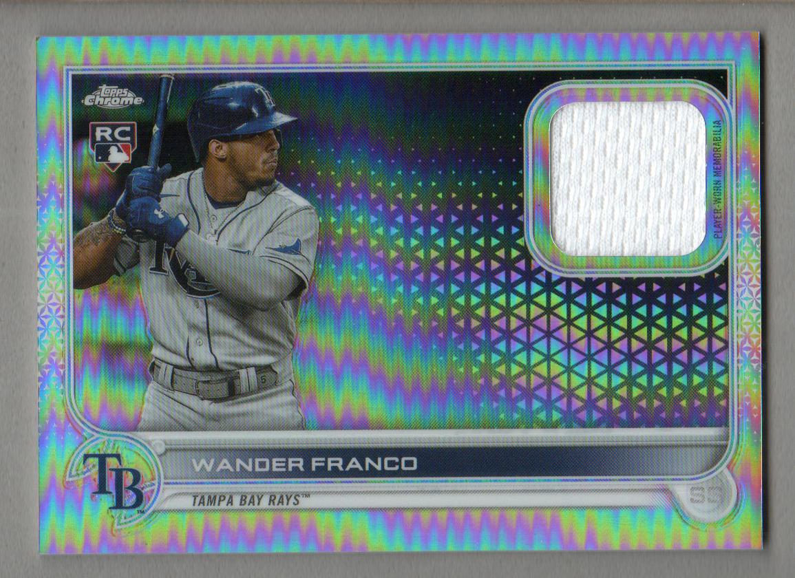 2022 Topps Factory Set Chrome Rookie Relics #CRRWF Wander Franco