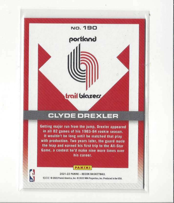 Clyde Drexler cards (1989-2022) Blazers Rockets - You Choose - Picture 154 of 162