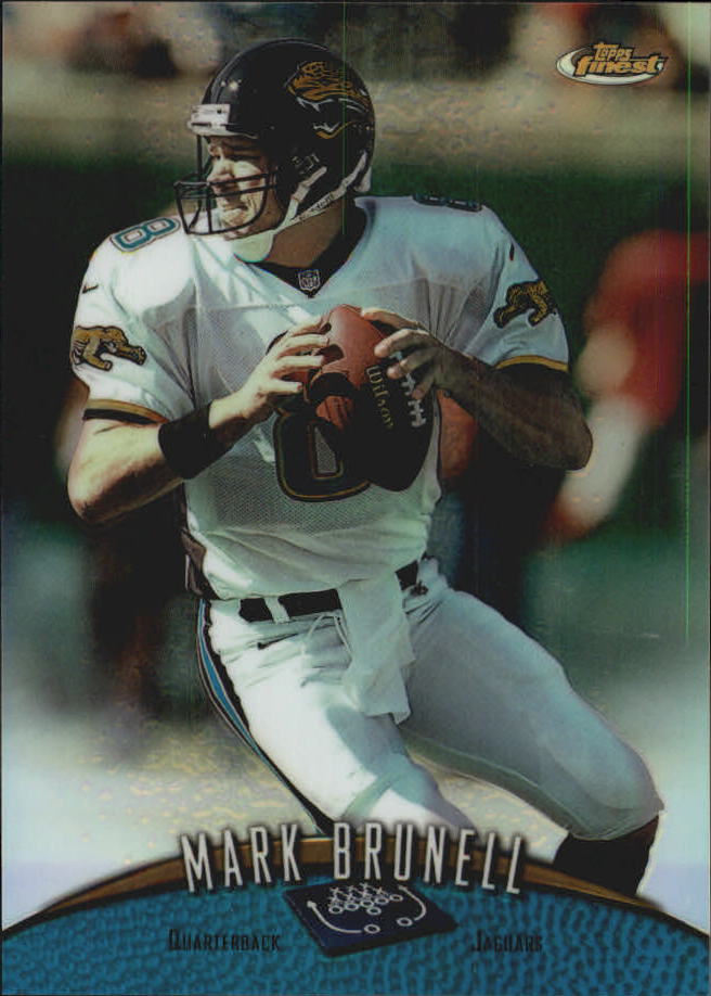 1998 Finest Jumbos 1 Refractors #3 Mark Brunell .  Oversized.