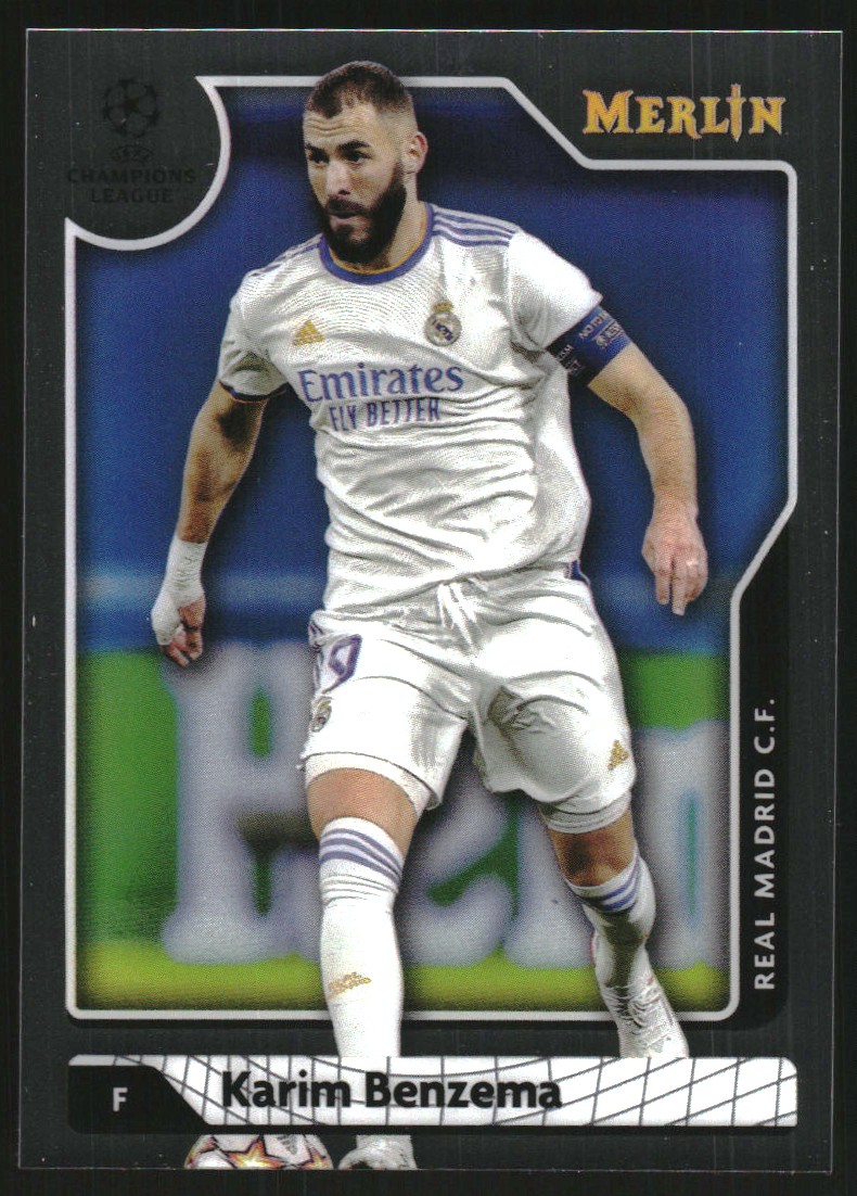 2021-22 Merlin UEFA Champions League #68 Karim Benzema - NM-MT ...