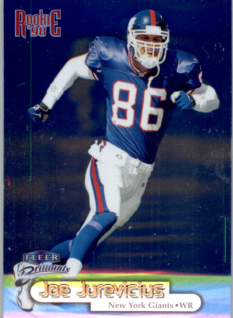 Tarjetas paralelas ""azules y doradas"" de fútbol americano Fleer Brilliants 1998 - Imagen 18 de 35