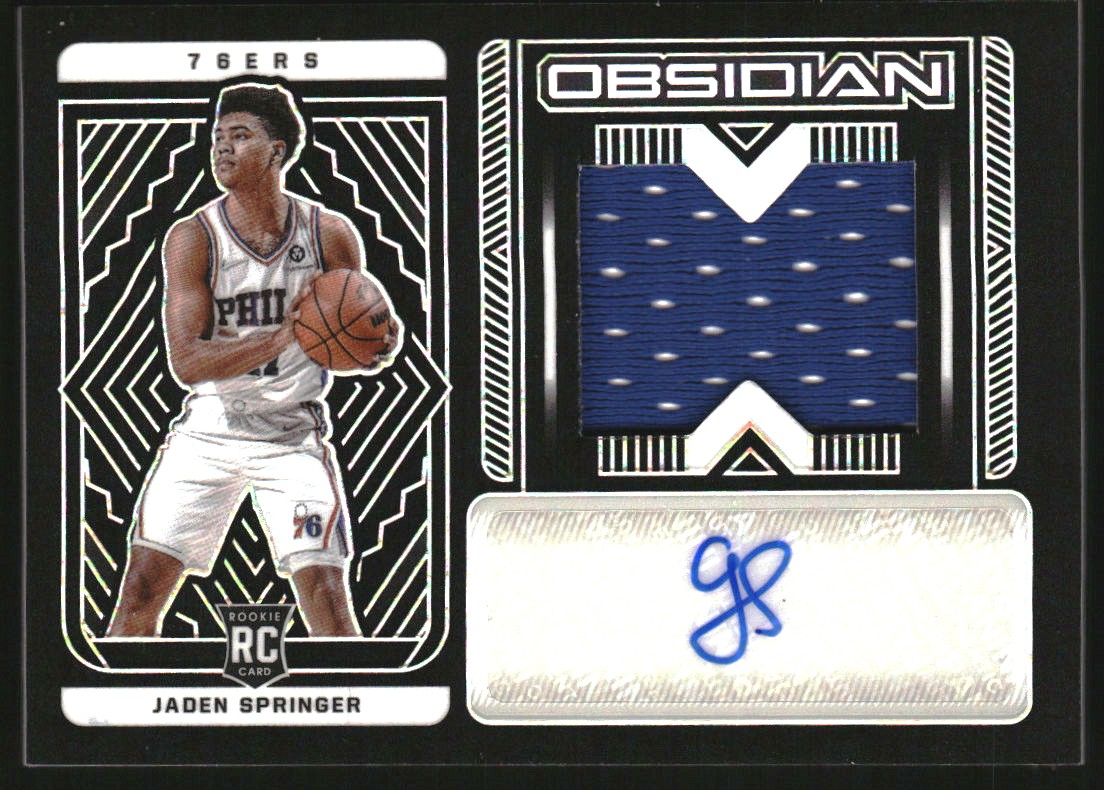 2021-22 Panini Obsidian #216 Jaden Springer AU JSY/99