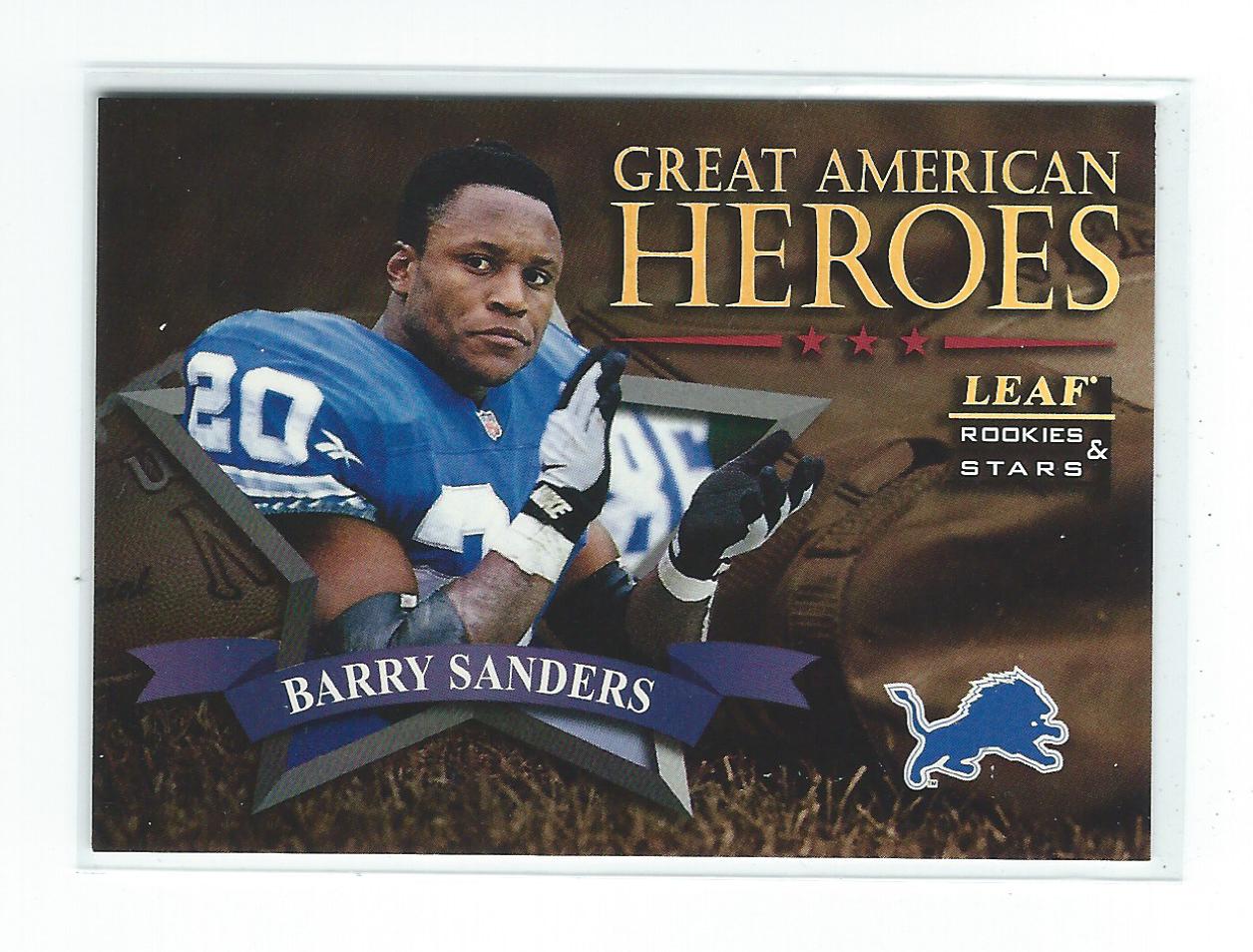 1998 Leaf Rookies and Stars Great American Heroes #4 Barry Sanders