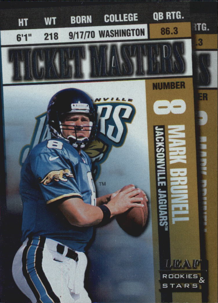1998 Leaf Rookies and Stars Ticket Masters #17 Mark Brunell/Fred Taylor