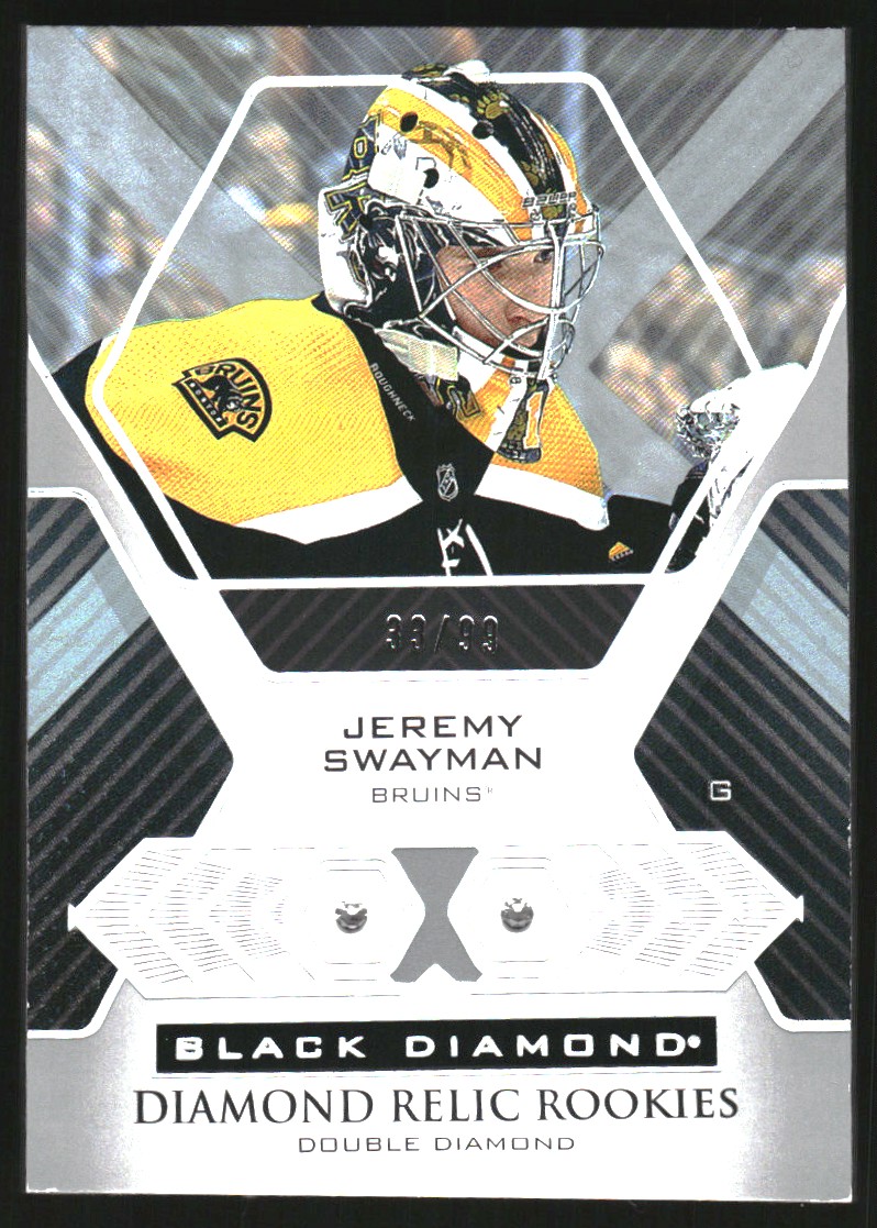 2021-22 Black Diamond #BDRSW Jeremy Swayman RC - NM-MT