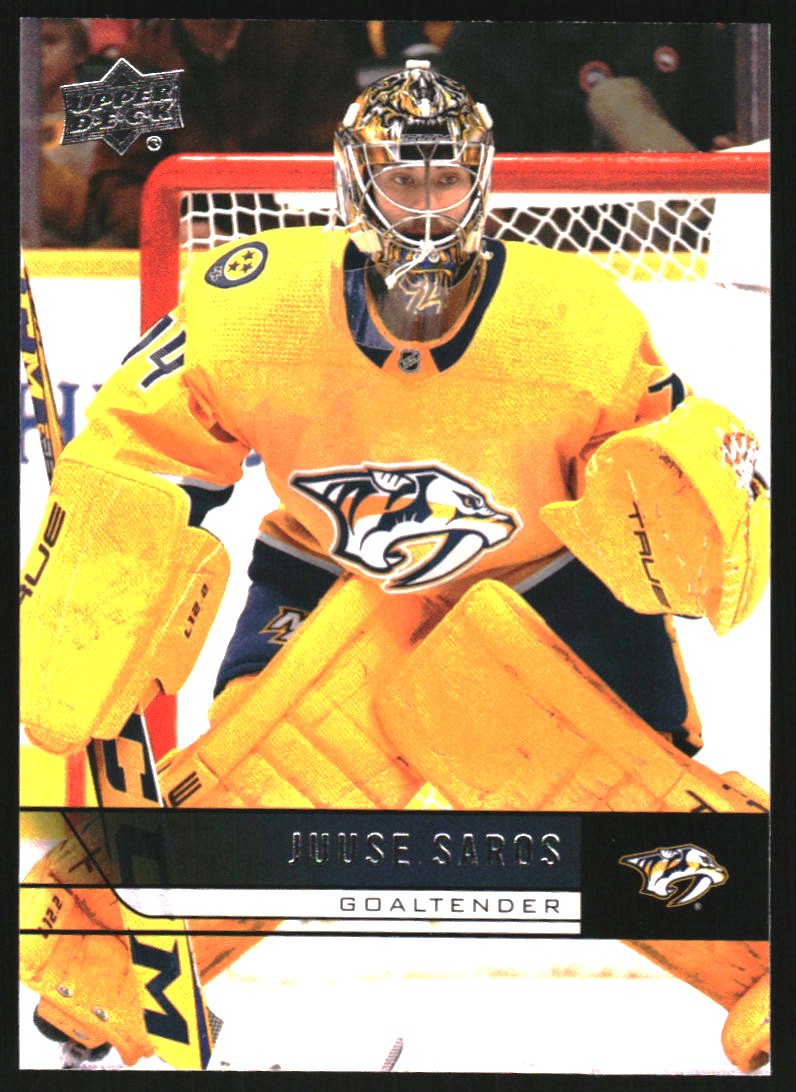 2015-16 Upper Deck Juuse Saros Young Guns Rookie Card #464 – Hockey Collectors Single