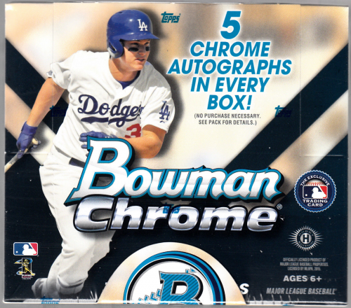 2015 Bowman CHROME Baseball JUMBO Box