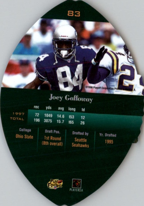 1998 Playoff Contenders Leather #83 Joey Galloway back image