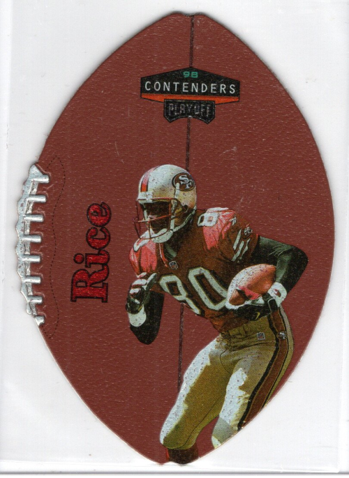 1998 Playoff Contenders Leather Red #81 Jerry Rice